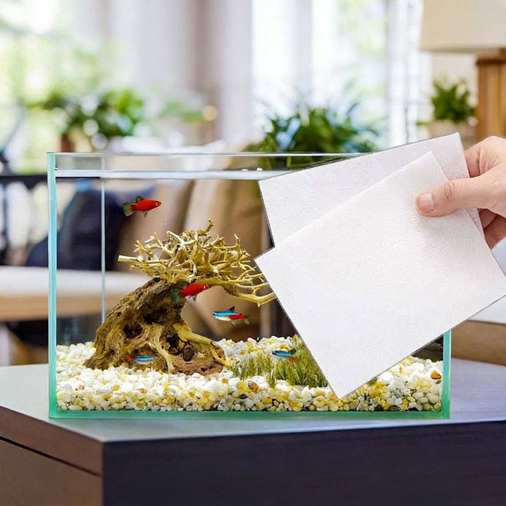 100 قطعة من ورق الترشيح متعدد  - مراجعة Aquarium Fish Yellow وسعره
