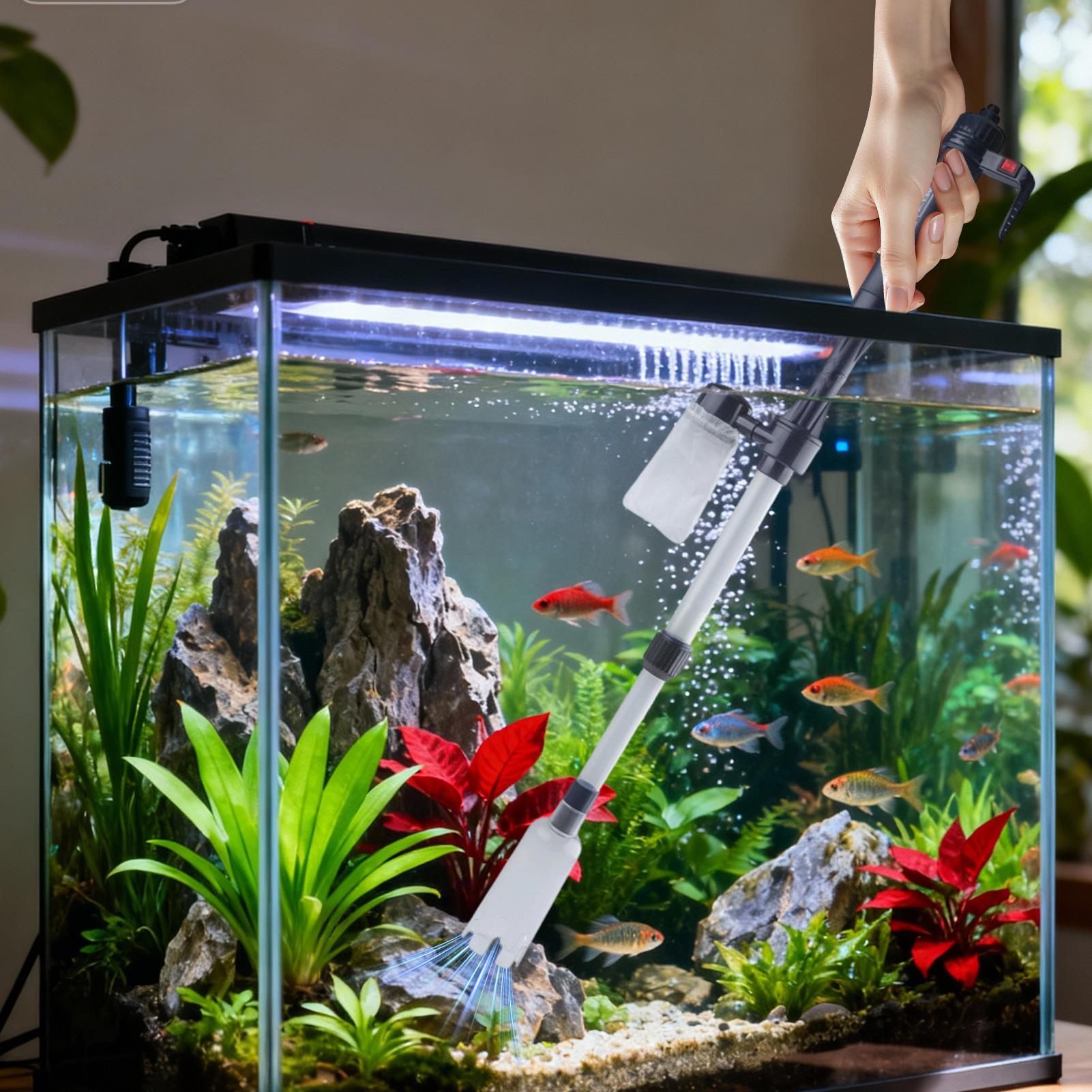 منظف حصى حوض السمك الكهربائي ا - مراجعة Aquarium Fish Electric وسعره